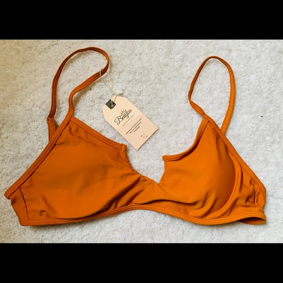 Orange rust color bikini top - Picture 3 of 6